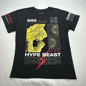 Fresh Laundry Hype Beast Angel Attack Graphic Tee Black T-Shirt Streetstyle